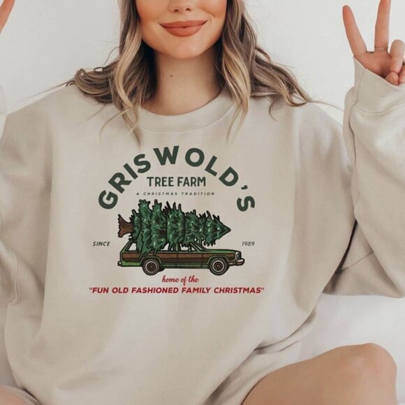 NEW Griswold's Tree Farm Since 1989 Sweatshirt, Christmas Family Sweatshirt - Picture 1 of 10